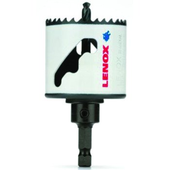 Lenox Speed Slot 1772951 Hole Saw, 2-1/8 in Dia, 1-9/16 in D Cutting, 1/4 in Arbor, HSS Cutting Edge