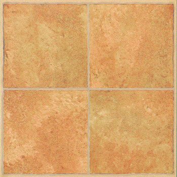 ProSource CL3681 Vinyl Floor Tile, 12 in L Tile, 12 in W Tile, Square Edge, Beige Inlay