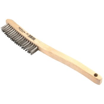 Forney 70521 Scratch Brush, 0.014 in L Trim, Stainless Steel Bristle