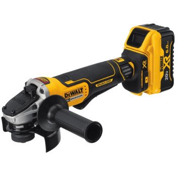 DEWALT DCG413R2 Angle Grinder Kit, Battery Included, 20 V, 6 Ah, 5/8-11 Spindle, 4-1/2 in Dia Wheel, 9000 rpm Speed