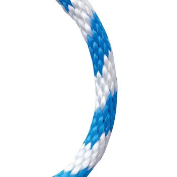 Baron 51213 Derby Rope, 3/8 in Dia, 50 ft L, 3/8 in, 180 lb Working Load, Polypropylene, Blue/White