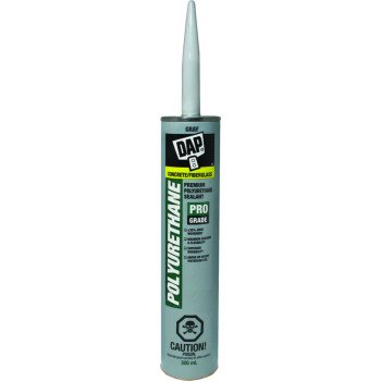 DAP 74816 Polyurethane Adhesive, Gray, 2 to 4 days Curing, 40 to 110 deg F, 300 mL Cartridge