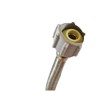 Fluidmaster B1T06 Toilet Connector, 3/8 in Inlet, Compression Inlet, 7/8 in Outlet, Ballcock Outlet, 6 in L