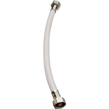 Plumb Pak EZ Series PP23883LF Sink Supply Tube, 1/2 in Inlet, FIP Inlet, 1/2 in Outlet, FIP Outlet, Vinyl Tubing