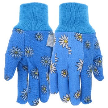 GLOVE PVC PRINT DAISY WOMENS L