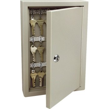 Kidde 001801 Key Cabinet, Steel, Clay, 8.11 in W, 12.04 in H, 3.19 in D