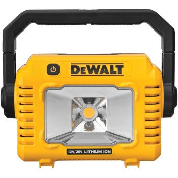 DEWALT DCL077B Cordless Compact Task Light, Lithium-Ion Battery, LED Lamp, 2000 Lumens, Black/Yellow