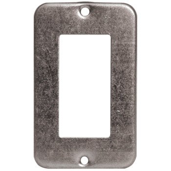 Tradeselect 11C10BAR Utility Box Cover, 4 in L, 2-1/2 in W, Metal