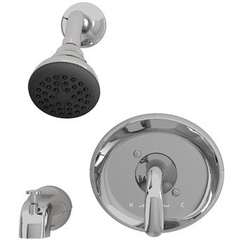 American Standard Cadet Suite Series 9091512.002 Tub and Shower Faucet, Polished Chrome, Adjustable Showerhead