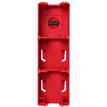 Milwaukee PACKOUT M18 48-22-8339 Battery Rack, 15 lb, 4-Tool Holder, 4 in W, 13 in H, 4 in L, Polymer