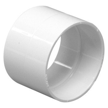 IPEX 201010 Coupling with Stop, 2 in, Socket, PVC, White