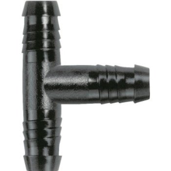 Rain Bird EZ Series SWGT1/2TEE Swing Pipe Tee, 1/2 in Connection, Spiral Barb, Polyethylene, Black