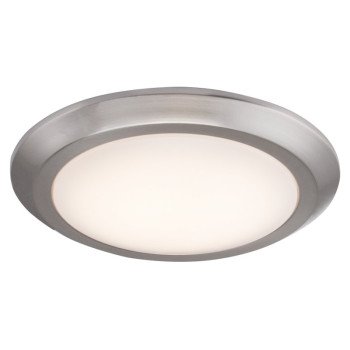 Boston Harbor CL006AC1215-12 Flush Mount Ceiling Fixture, 120 V, 17 W, 1-Lamp, LED Lamp, 1200 Lumens