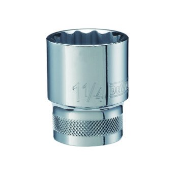 DEWALT DWMT75439OSP Hand Socket, 1-1/4 in Socket, 3/4 in Drive, 12-Point, Vanadium Steel, Polished Chrome