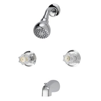 Boston Harbor GU-TQOB016CP Tub and Shower Faucet, Fixed Mount Showerhead, 1.75 gpm Showerhead, 1 Spray Settings