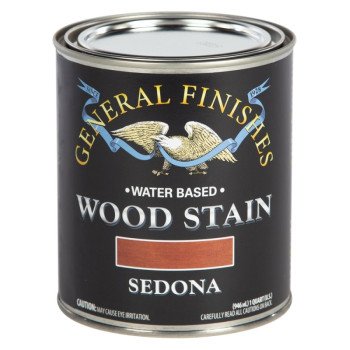 GENERAL FINISHES WSQT Wood Stain, Tint Base, Sedona, Liquid, 1 qt, Can