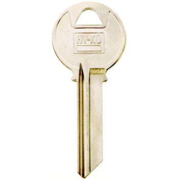 Hy-Ko 11010Y4 Key Blank, Brass, Nickel, For: Yale Cabinet, House Locks and Padlocks