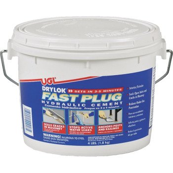 Drylok Fast Plug Series 00917 Hydraulic Cement, Gray, Powder, 4 lb