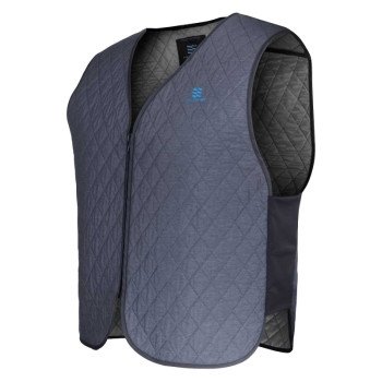 Fieldsheer Hydrologic, Mobile Cooling Series MCUV05240421 Vest, L, Polyester, Gray, V-Neck, Zipper