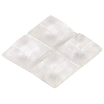Shepherd Hardware 9565 Surface Guard Bumper Pad, 3/4 in, Square, Vinyl, Clear
