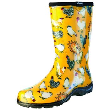 Sloggers 5016CDY-07 Rain and Garden Boots, 7 in, Chicken, Daffodil Yellow
