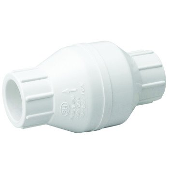 B & K ProLine Series 101-603 Check Valve, 1/2 in, 200 psi Pressure, PVC Body