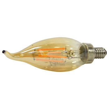 Sylvania 79582 Ultra Vintage LED Lamp, Decorative, B10 Lamp, 40 W Equivalent, E12 Lamp Base, Dimmable, Clear