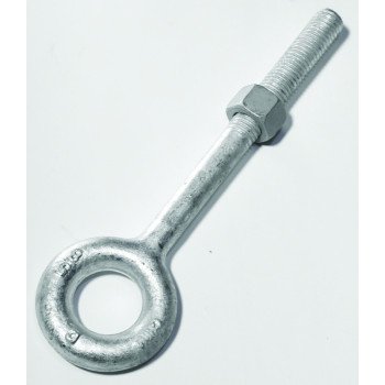 Baron 24-3/8X6 Eye Bolt, 3/8 in Thread, 2-1/2 in L Thread, 3/4 in ID x 1-1/2 in OD Dia Eye, 6 in L Shank