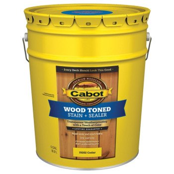 Cabot 19200 Series 140.0019202.008 Deck and Siding Stain, Cedar, Liquid, 5 gal, Can