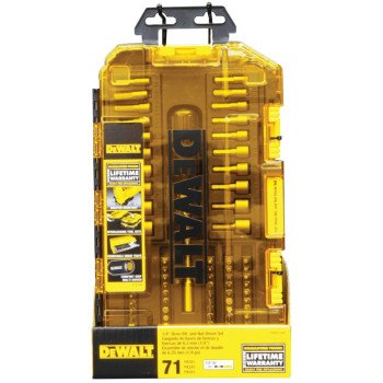 DEWALT DWMT73808 Multi-Bit and Nut Driver Set, Chrome