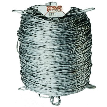 Red Brand 70523 Barbless Cable, 1320 ft L, 12.5 ga Gauge, Galvanized Steel