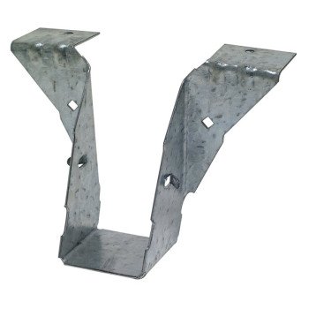 Simpson Strong-Tie PF PF24Z Post Frame Hanger, 5-3/8 in H, 1-1/2 in D, 1-9/16 in W, 2 x 4 in, Steel, ZMAX