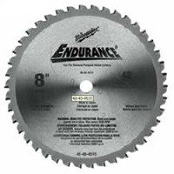 Milwaukee 48-40-4515 Circular Saw Blade, 8 in Dia, 5/8 in Arbor, 42-Teeth, Carbide Tipped Cutting Edge