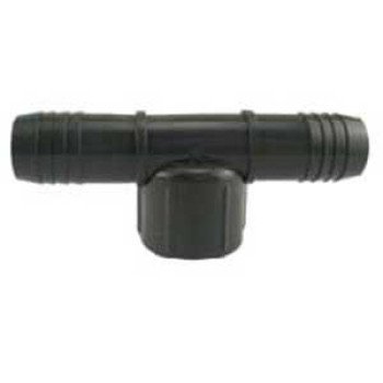 Boshart UPVCFT10 Pipe Tee, 1 in, FIP x Insert, Polypropylene, Black