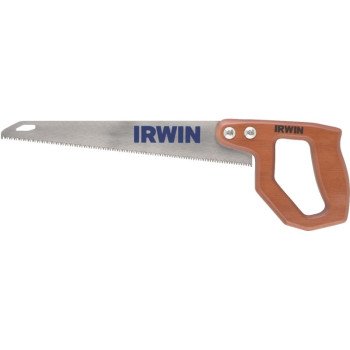 Irwin 2014200 Utility Saw, 11-1/2 in L Blade, 10 TPI, Steel Blade, Hardwood Handle