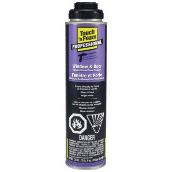 Touch 'n Foam 7565029700 Window and Door Sealant, White, 566 g, Aerosol Can