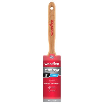 Wooster 4175-2 Paint Brush, 2 in W, 2-11/16 in L Bristle, Nylon/Polyester Bristle, Flat Sash Handle