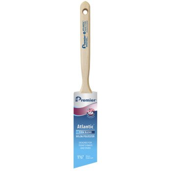 Premier Atlantic 17330 Paint Brush, 1-1/2 in W, Nylon/Polyester Bristle