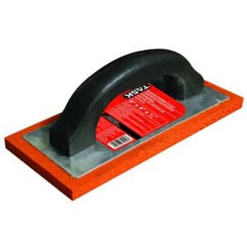 TASK T34040 Tile Float, 9 in L, 4 in W, Aluminum/Sponge Rubber, Red