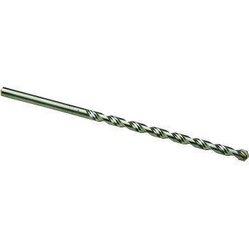 Irwin 326006 Rotary Hammer Drill Bit, 1/4 in Dia, 6 in OAL, Percussion, Twist Flute, 2-Flute, 1/4 in Dia Shank