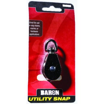 Baron C-0173ZD-1-1/2 Rope Pulley, 5/16 in Rope, 1-1/2 in Sheave, Nickel