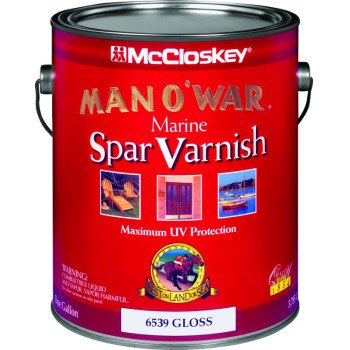 McCloskey Man O' War 080.0006539.007 Marine Spar Varnish, Gloss, Clear, Liquid, 1 gal