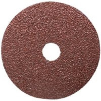 Norton 68188 Sanding Disc, 5 in Dia, 7/8 in Arbor, Coated, 80 Grit, Coarse, Aluminum Oxide Abrasive, Fiber Backing