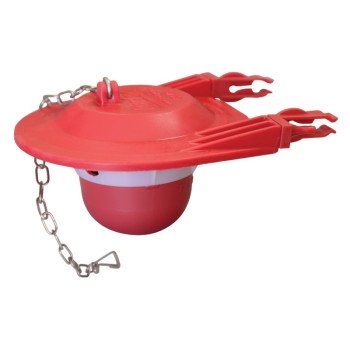 Korky 3060BP Toilet Flapper, Specifications: 3 in, Rubber, Red, For: Large 3 in Flush Valves and Toilets