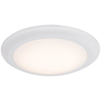 Boston Harbor CL006AC1215-16 Flush Mount Ceiling Fixture, 120 V, 17 W, 1-Lamp, LED Lamp, 1200 Lumens, White Fixture