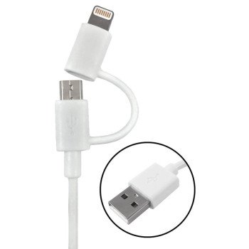 Zenith PM1002MU8ADP Charging Cable, White, 3 ft L