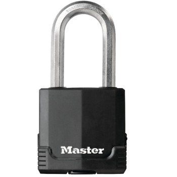 Master Lock Magnum Series M515BLCDLHHC Padlock, Different Key, 3/8 in Dia Shackle, Boron Carbide Shackle, Steel Body