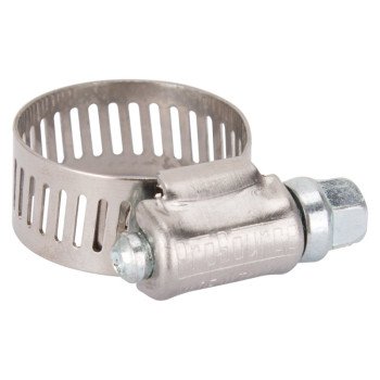 ProSource HCRAN08 Interlocked Hose Clamp, Stainless Steel, Stainless Steel