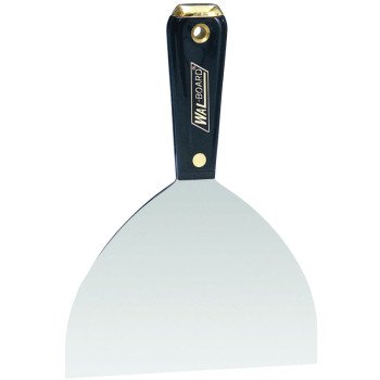 Wallboard Tool 22-005 Putty Knife, 5 in W Blade, HCS Blade, Flexible Blade, Plastic Handle