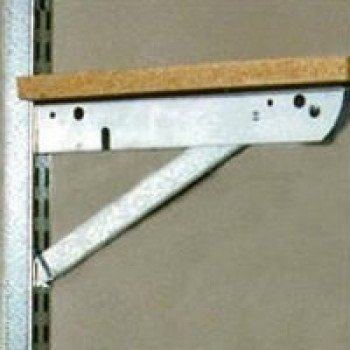 Knape & Vogt BK-0103-14 Shelf Bracket, 15 in L, Steel, Galvanized